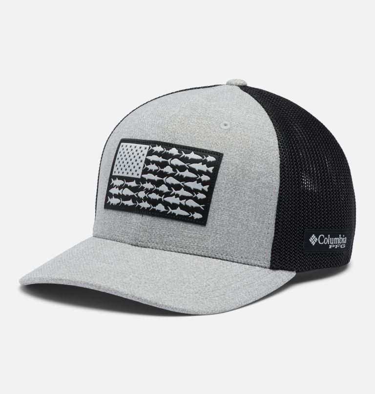 boné de beisebol de malha pfg fish flag