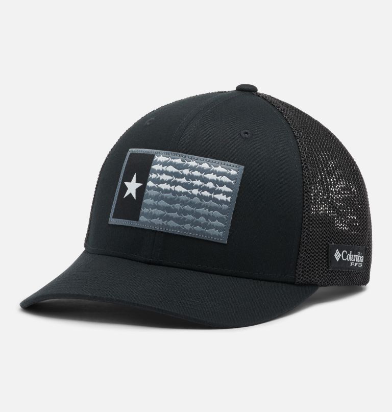 boné de beisebol de malha pfg fish flag