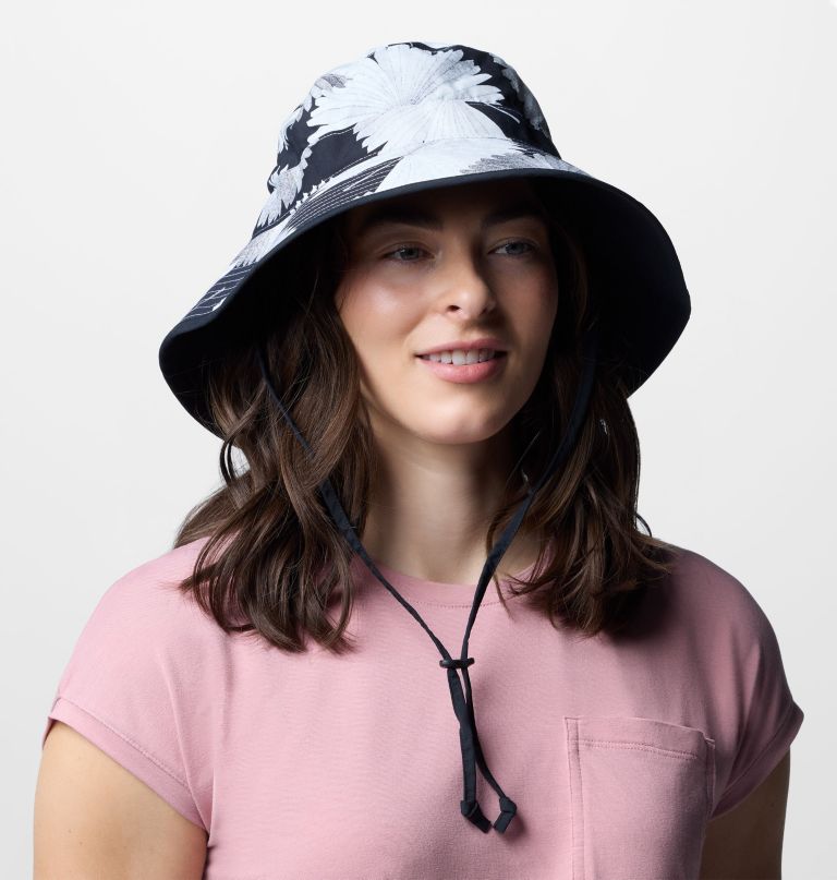 chapéu de sol feminino com estampa diamond crest
