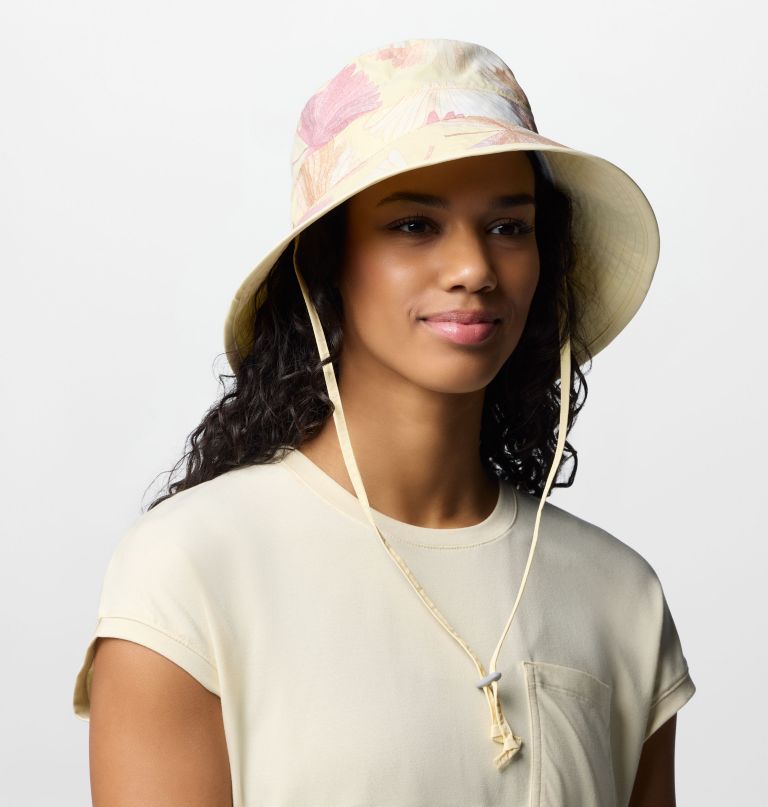 chapéu de sol feminino com estampa diamond crest