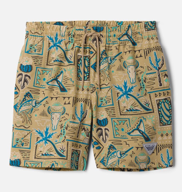 calções de banho estampados pfg rambler para meninos