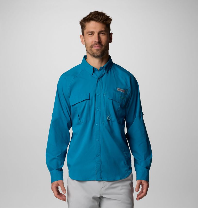 camisa de manga comprida masculina pfg shadowcaster zero