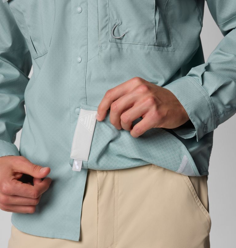 camisa de manga comprida masculina pfg shadowcaster zero