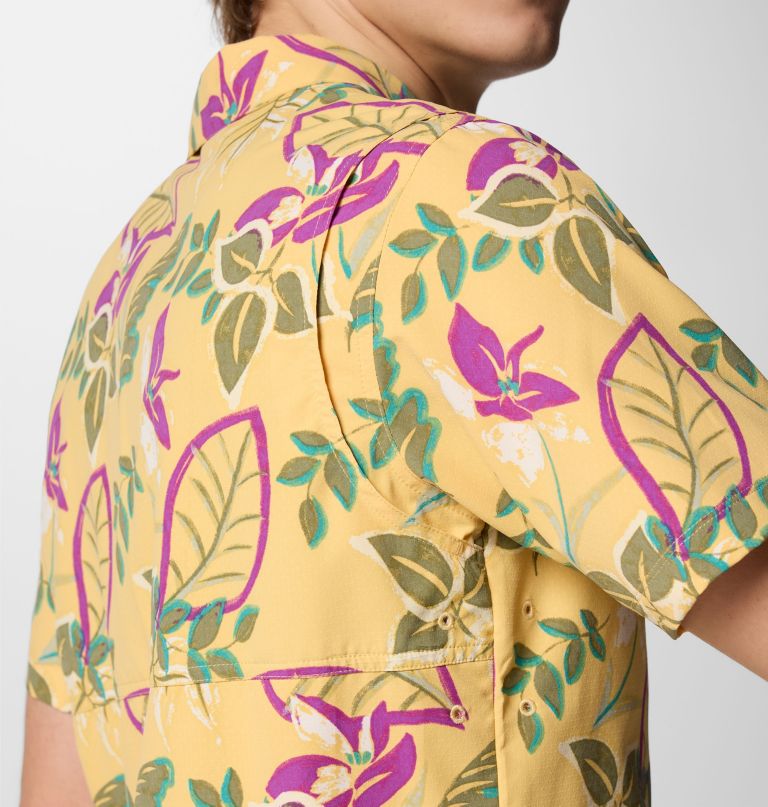camisa masculina tech trail utility de manga curta com estampa.