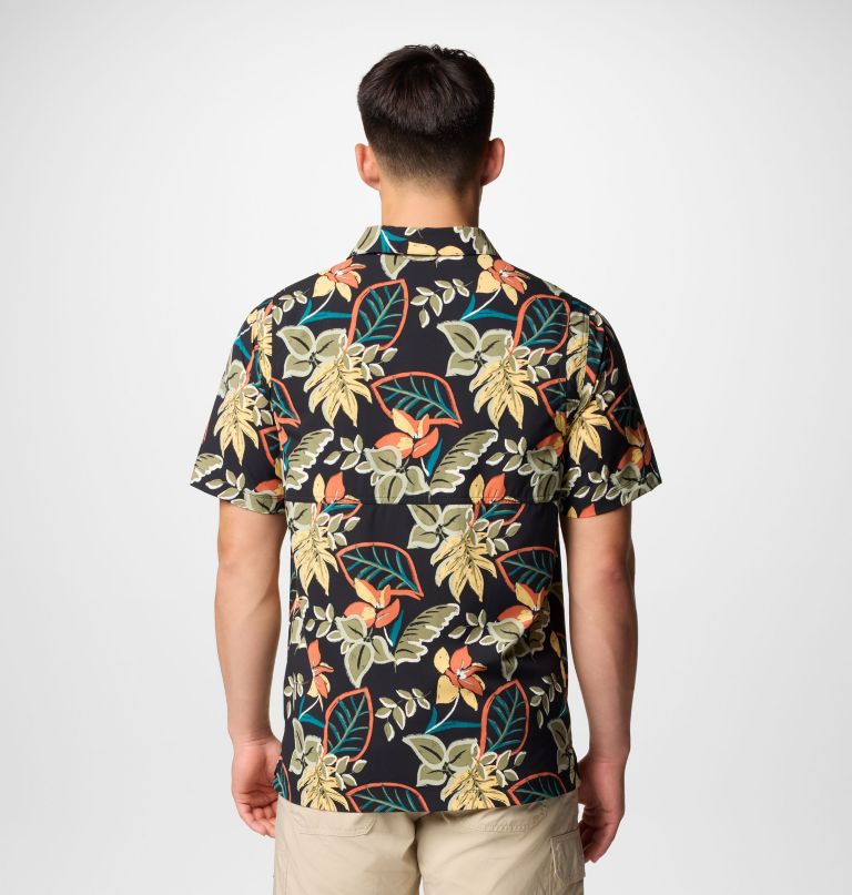 camisa masculina tech trail utility de manga curta com estampa.