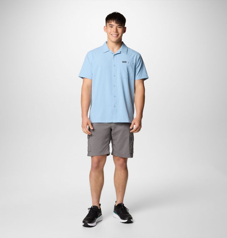 camisa de manga curta para camping masculina utilizer