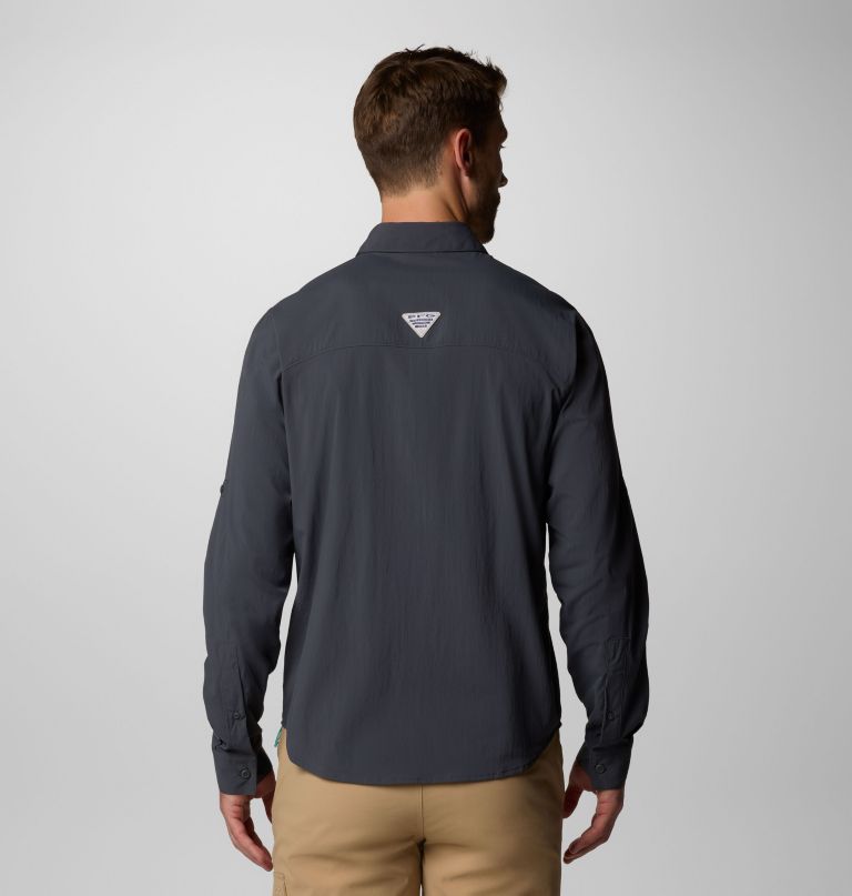 camisa de manga comprida masculina pfg wild cast