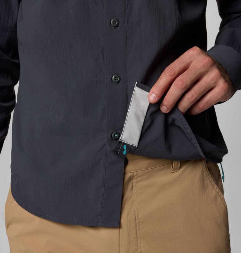 camisa de manga comprida masculina pfg wild cast