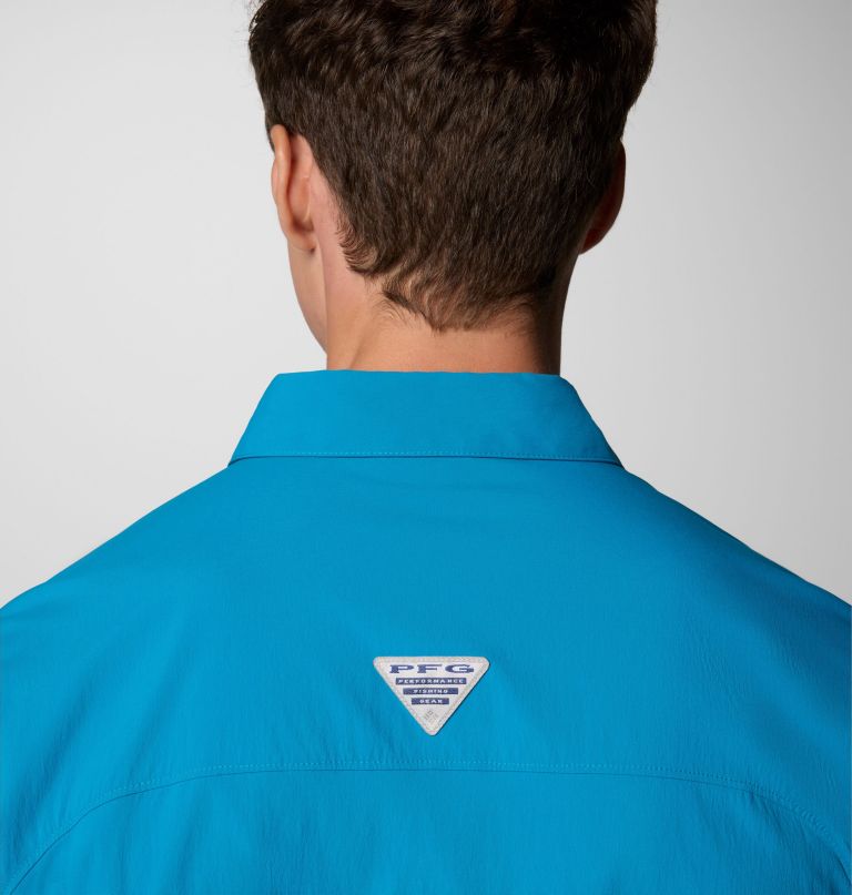 camisa de manga comprida masculina pfg wild cast