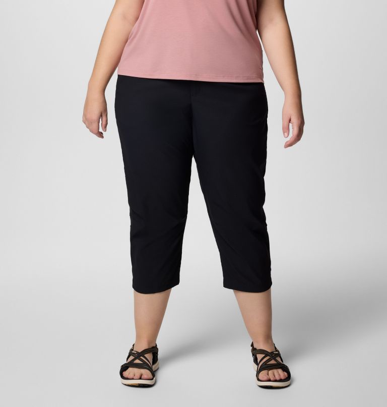 calça capri leslie falls feminina ii - tamanhos grandes