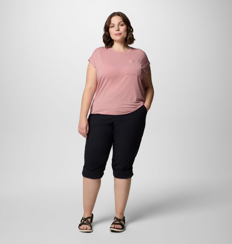 calça capri leslie falls feminina ii - tamanhos grandes