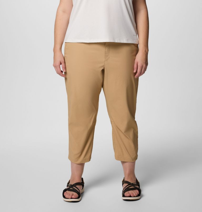 calça capri leslie falls feminina ii - tamanhos grandes