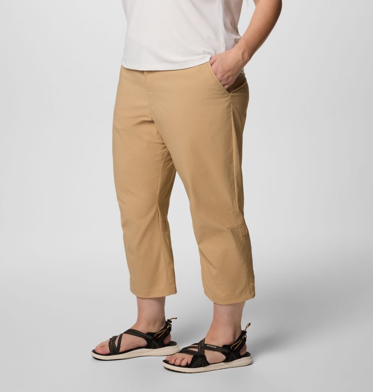 calça capri leslie falls feminina ii - tamanhos grandes
