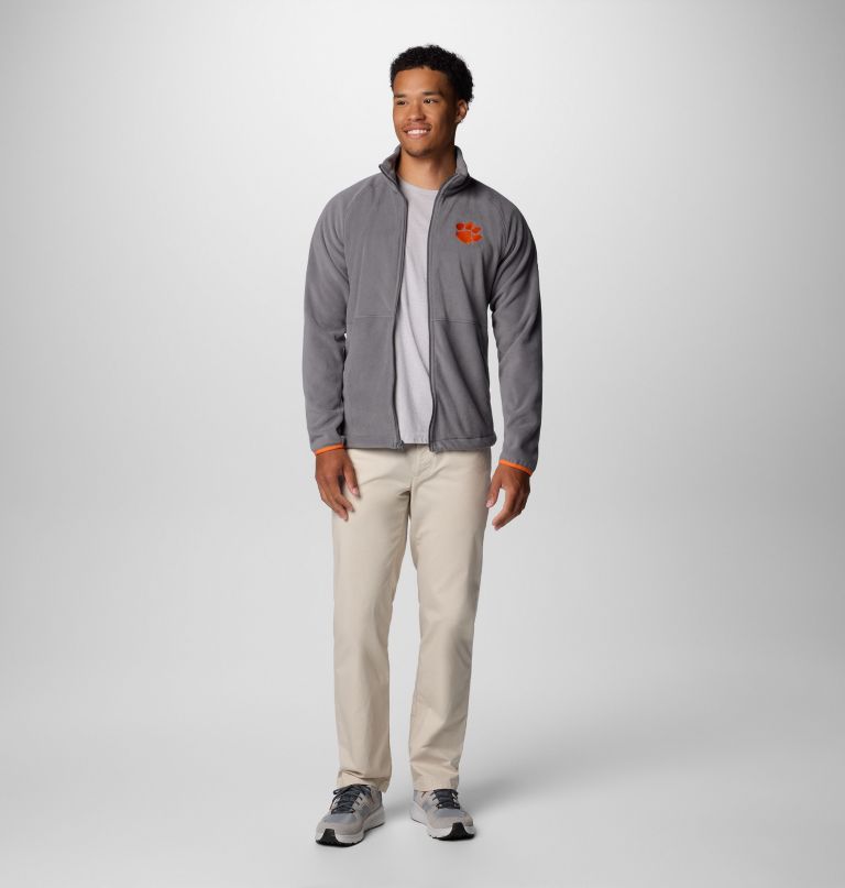 jaqueta fleece masculina universitária flanker iv - clemson