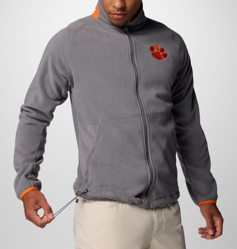 jaqueta fleece masculina universitária flanker iv - clemson