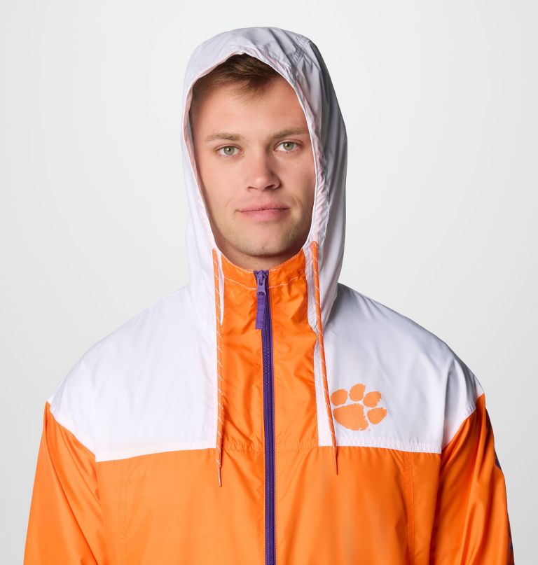 jaqueta corta-vento masculina universitária flash challenger ii - clemson