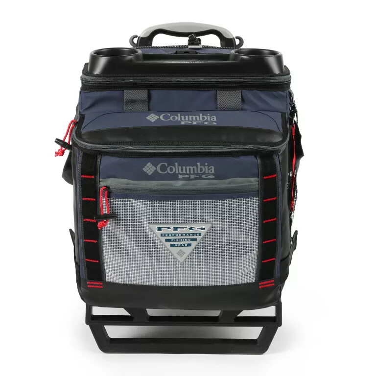 caixa térmica com rodas columbia pfg big katuna - capacidade para 60 latas