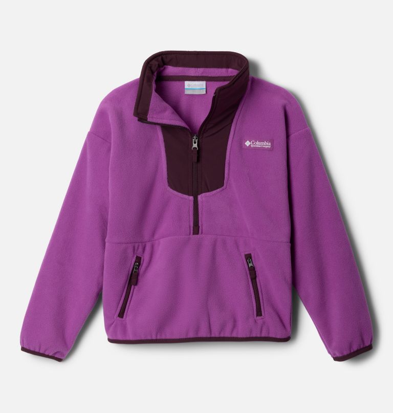 casaco de lã polar infantil sequoia grove com meio zíper