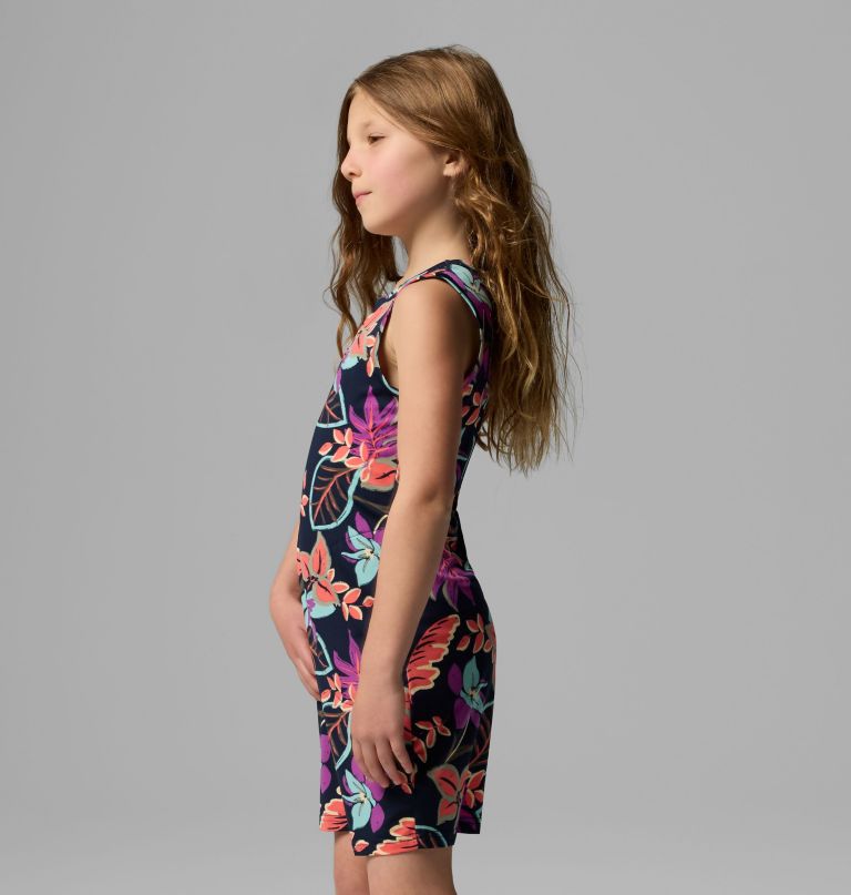 vestido estampado chill river para meninas