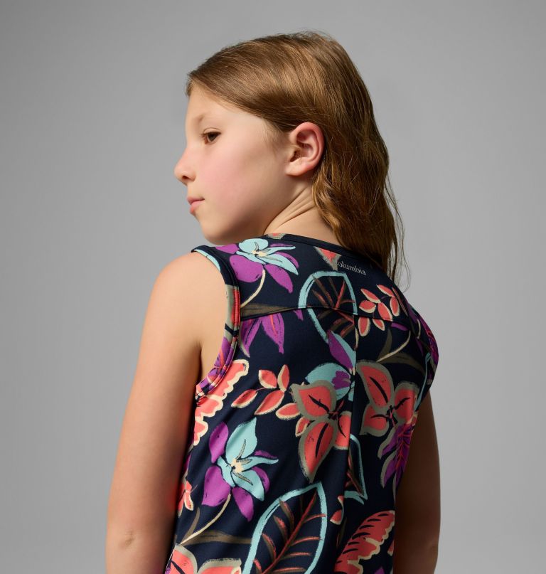 vestido estampado chill river para meninas