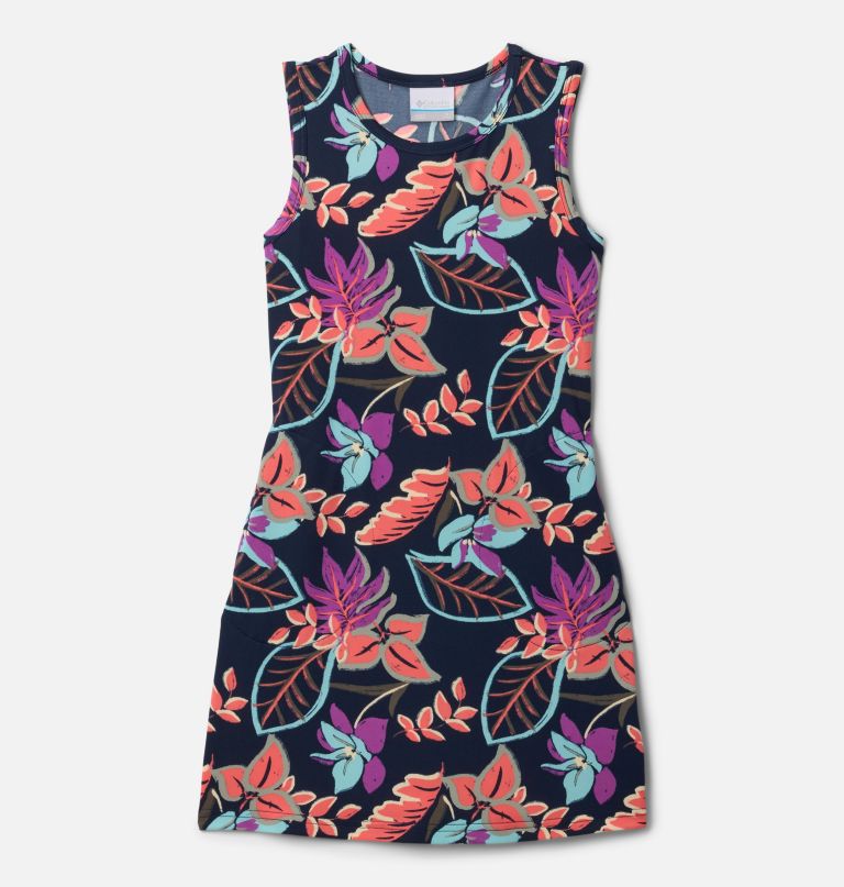 vestido estampado chill river para meninas