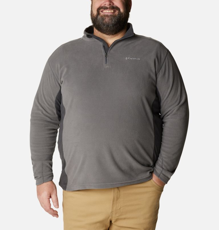 blusa de lã polar masculina klamath range ii com meio zíper - tamanho grande