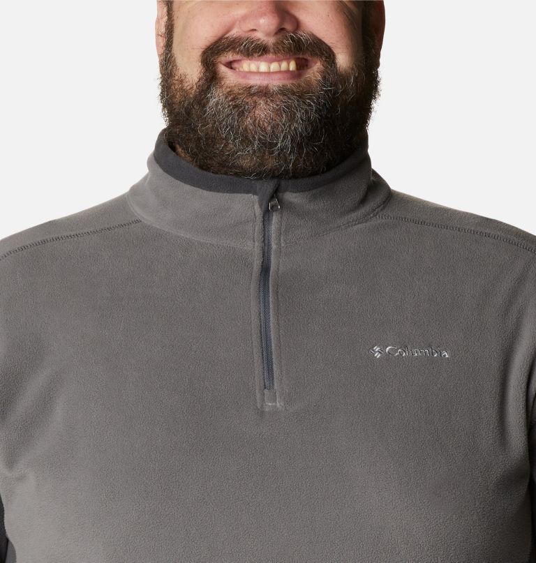 blusa de lã polar masculina klamath range ii com meio zíper - tamanho grande