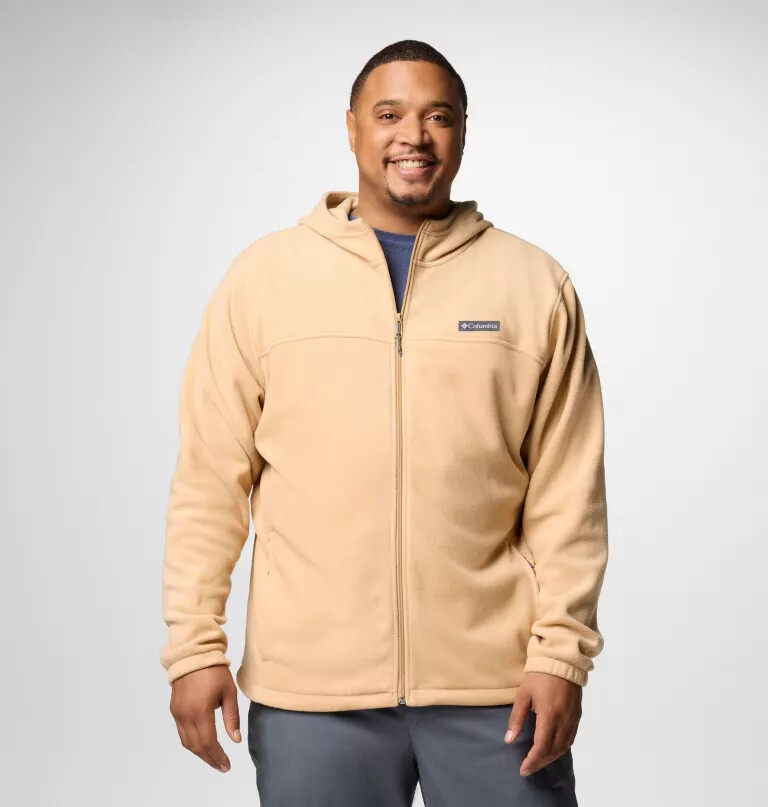 moletom com capuz e zíper frontal steens mountain para homens - tamanho grande