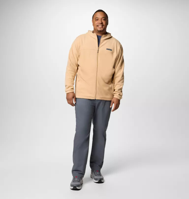 moletom com capuz e zíper frontal steens mountain para homens - tamanho grande