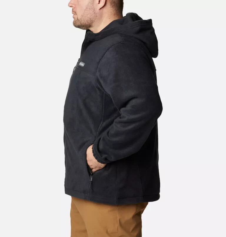 moletom com capuz e zíper frontal steens mountain para homens - tamanho grande