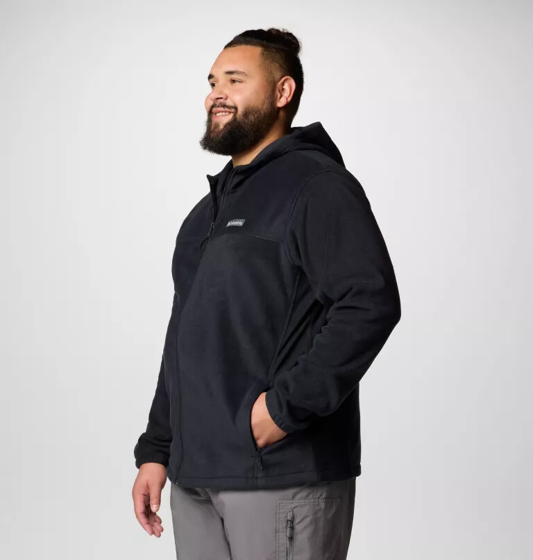 moletom com capuz e zíper frontal steens mountain para homens - tamanho grande