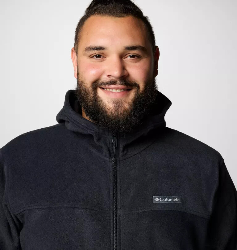 moletom com capuz e zíper frontal steens mountain para homens - tamanho grande