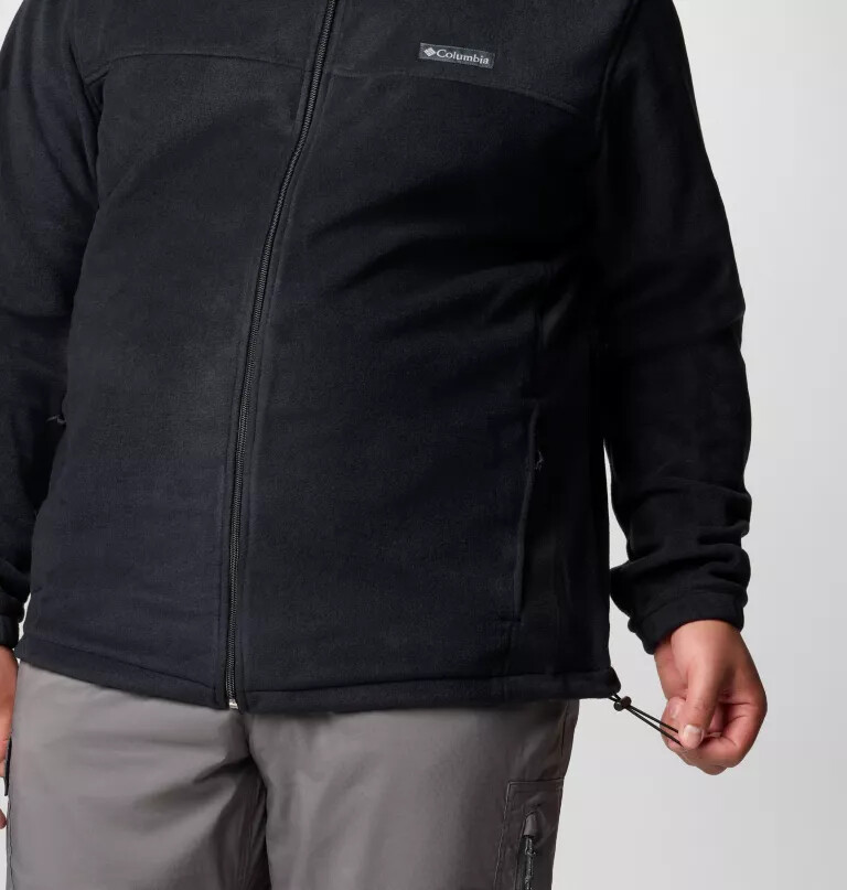 moletom com capuz e zíper frontal steens mountain para homens - tamanho grande