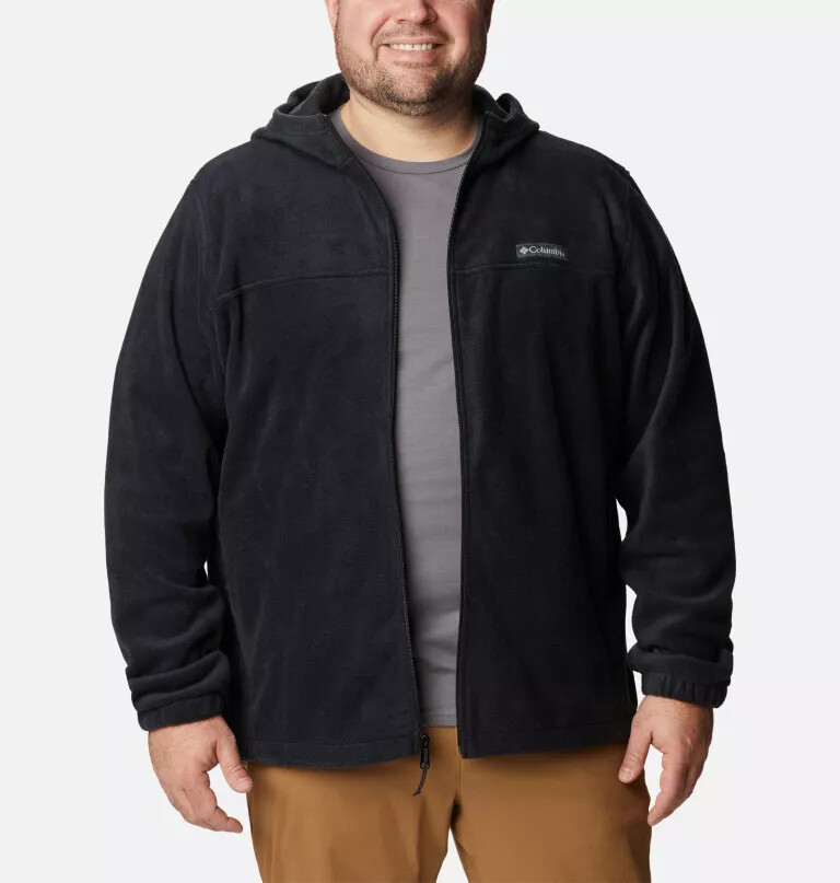 moletom com capuz e zíper frontal steens mountain para homens - tamanho grande
