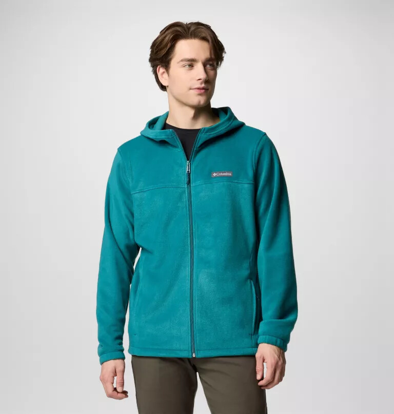 moletom com capuz e zíper frontal steens mountain para homens - tamanho alto