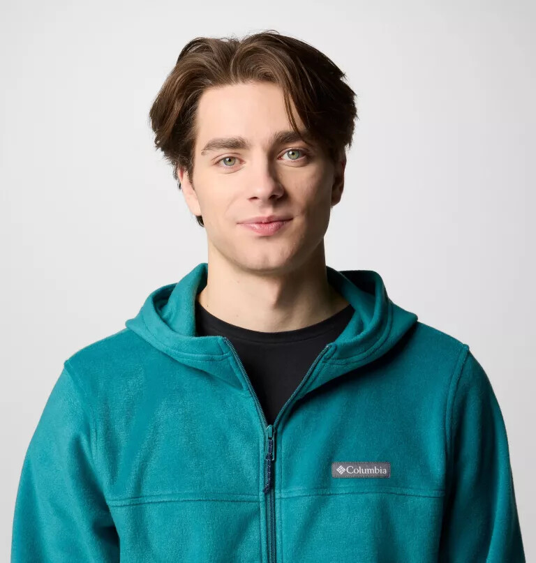 moletom com capuz e zíper frontal steens mountain para homens - tamanho alto