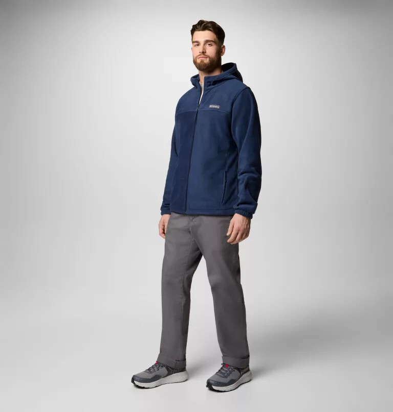 moletom com capuz e zíper frontal steens mountain para homens - tamanho alto