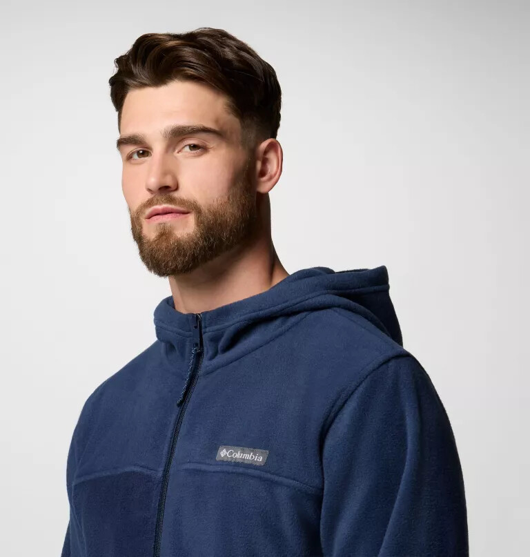 moletom com capuz e zíper frontal steens mountain para homens - tamanho alto