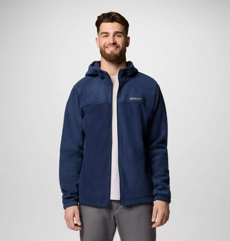 moletom com capuz e zíper frontal steens mountain para homens - tamanho alto