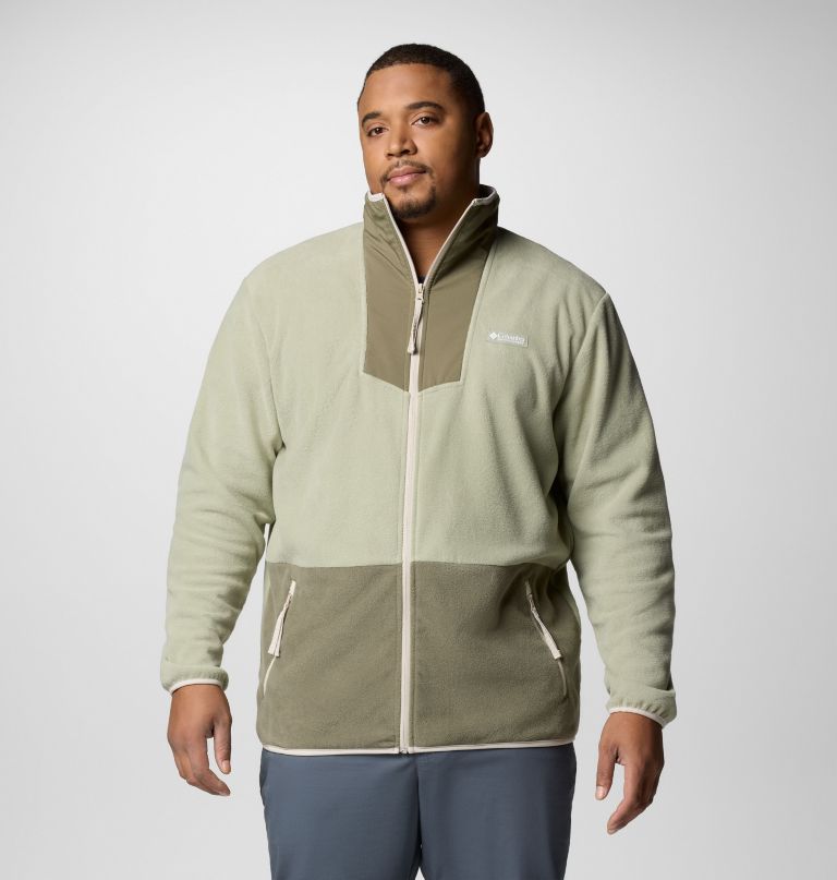 casaco de lã polar masculino sequoia grove com zíper completo - tamanho grande