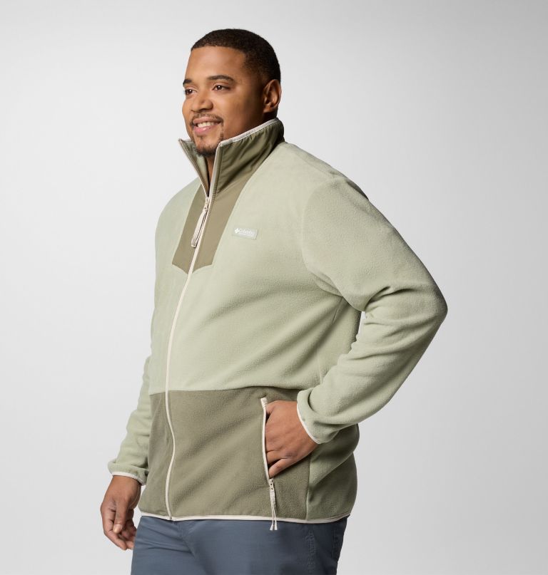 casaco de lã polar masculino sequoia grove com zíper completo - tamanho grande