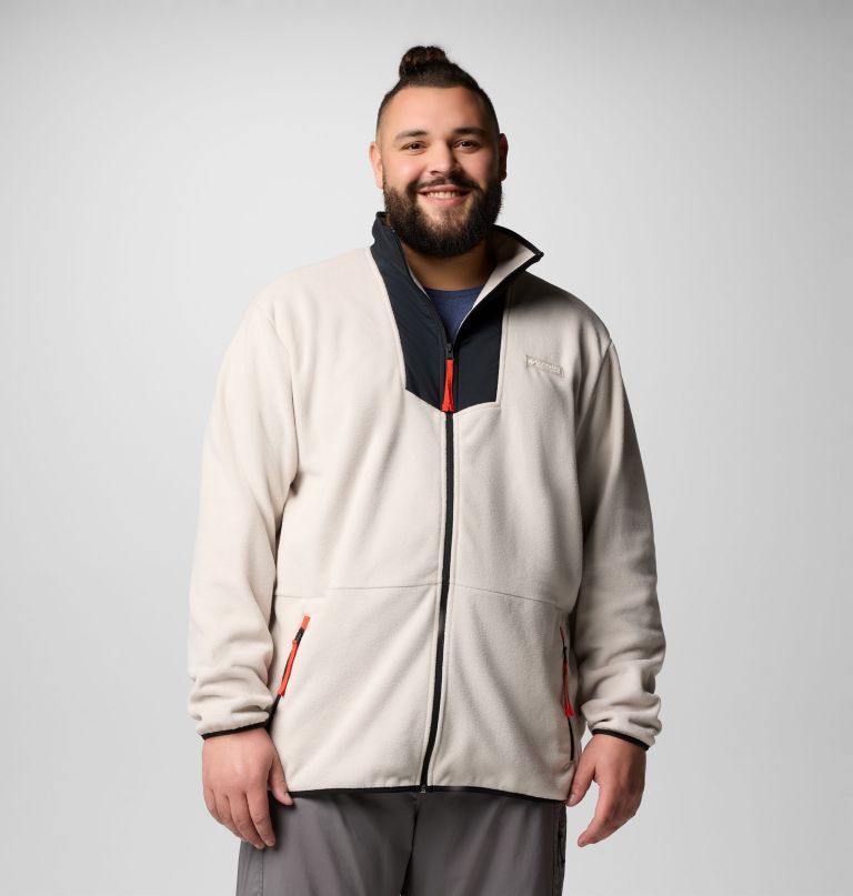 casaco de lã polar masculino sequoia grove com zíper completo - tamanho grande