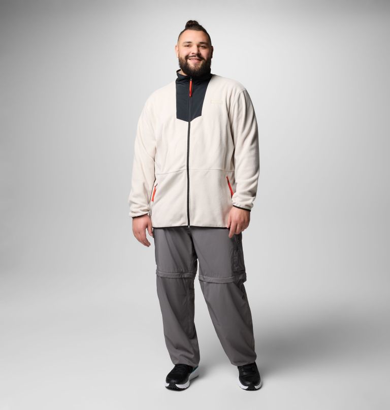 casaco de lã polar masculino sequoia grove com zíper completo - tamanho grande