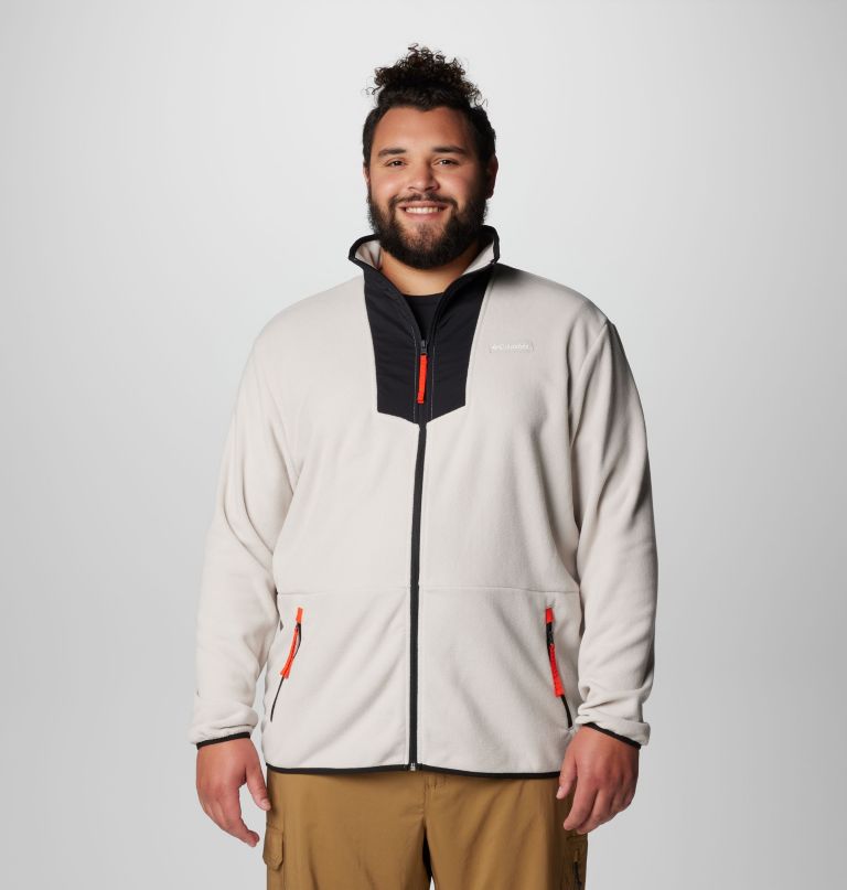 casaco de lã polar masculino sequoia grove com zíper completo - tamanho grande