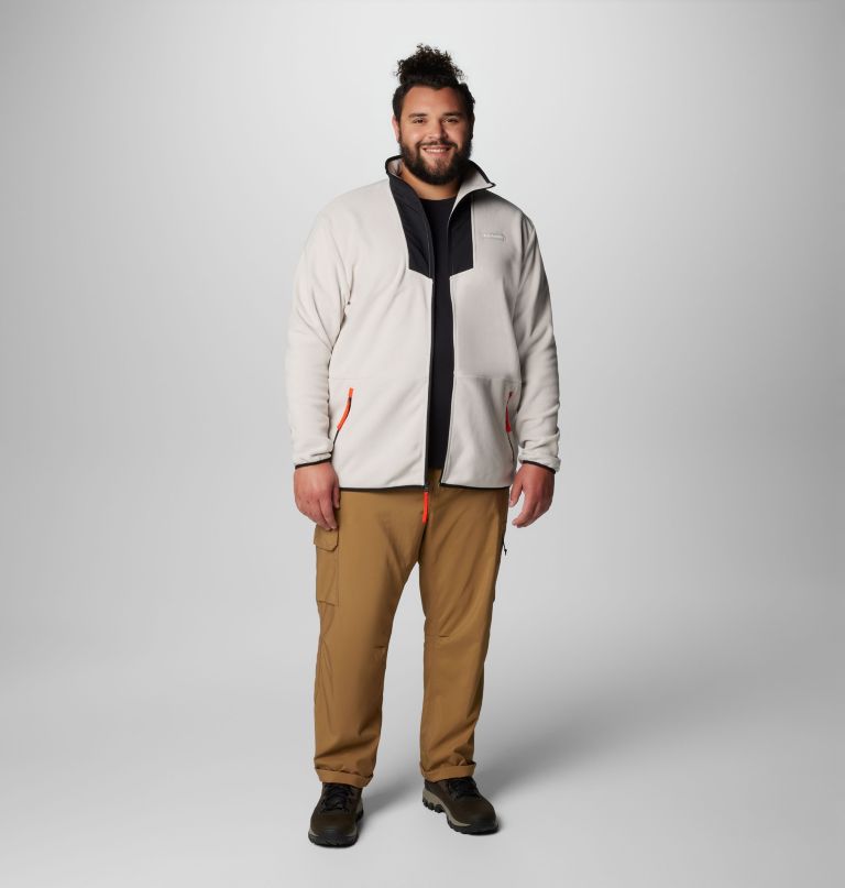 casaco de lã polar masculino sequoia grove com zíper completo - tamanho grande