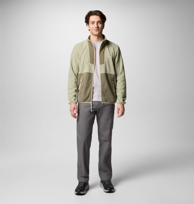 casaco de lã polar masculino sequoia grove com zíper completo - tamanho alto