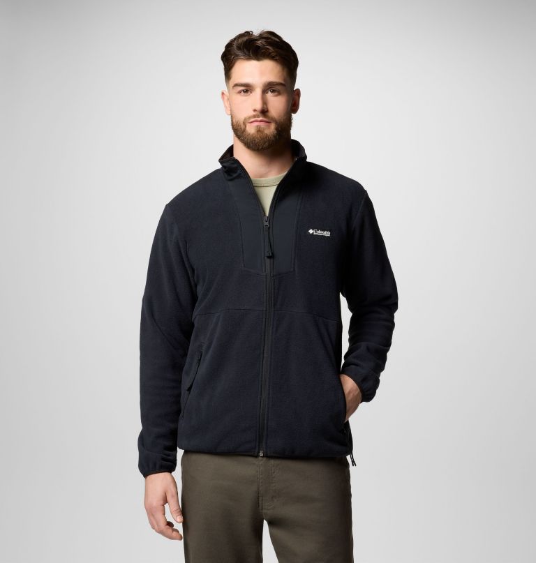 casaco de lã polar masculino sequoia grove com zíper completo - tamanho alto