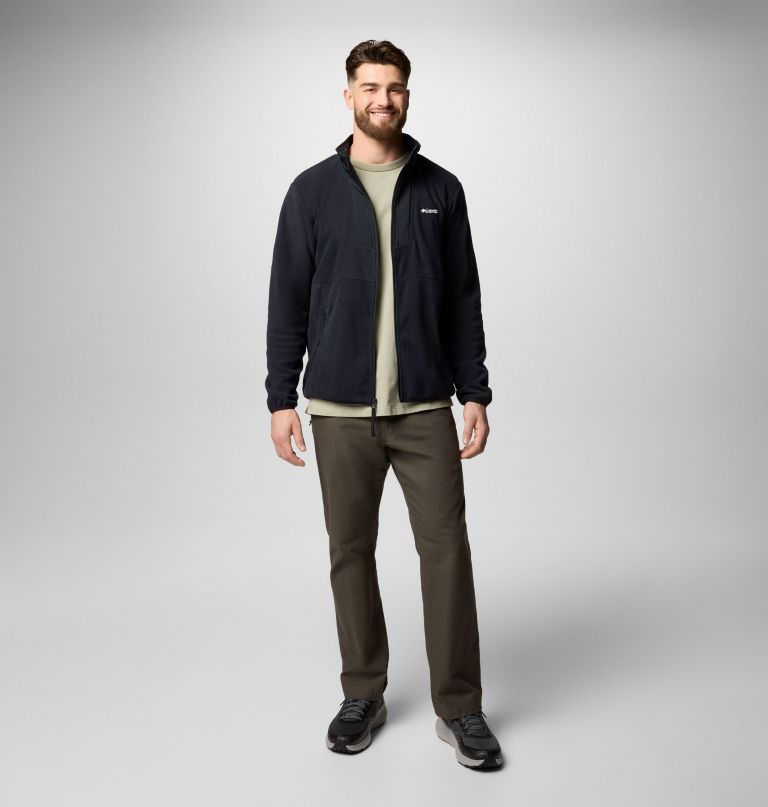 casaco de lã polar masculino sequoia grove com zíper completo - tamanho alto