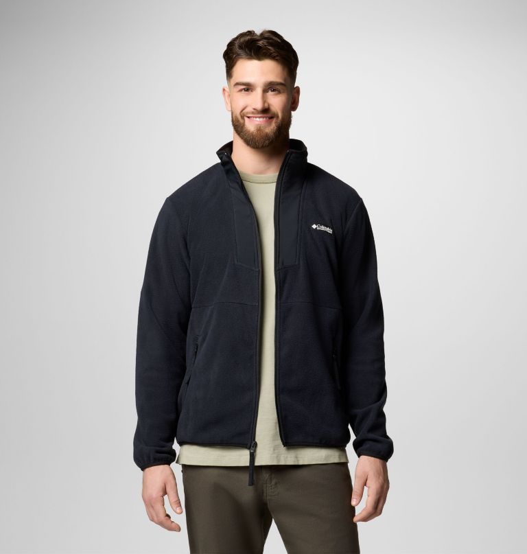 casaco de lã polar masculino sequoia grove com zíper completo - tamanho alto