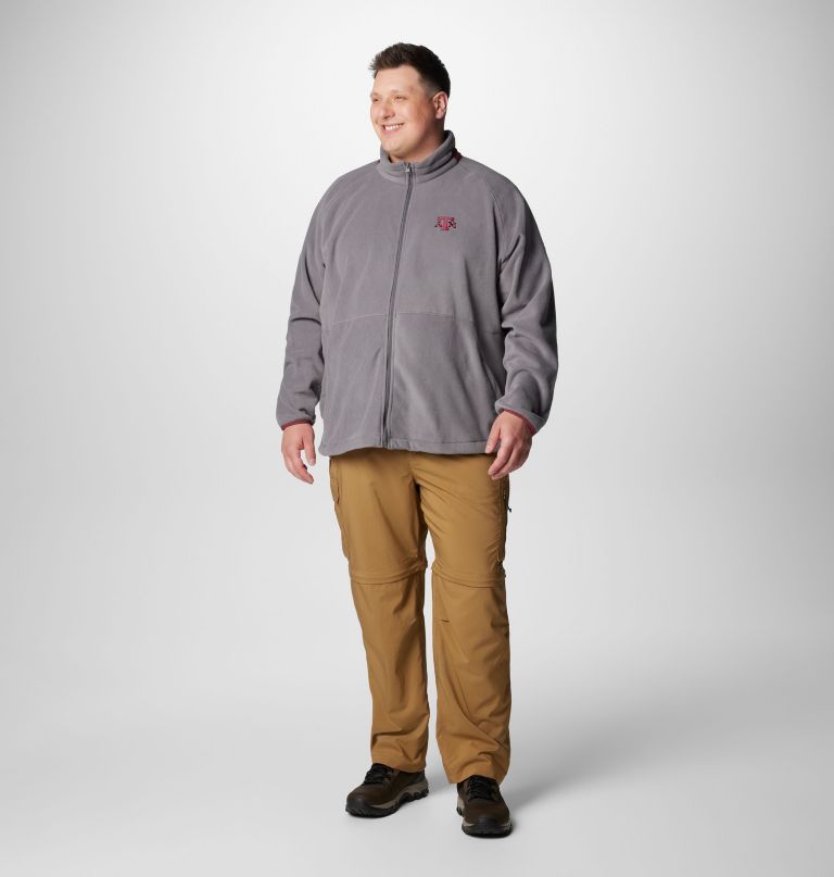 jaqueta fleece masculina universitária flanker iv - texas am - tamanho grande